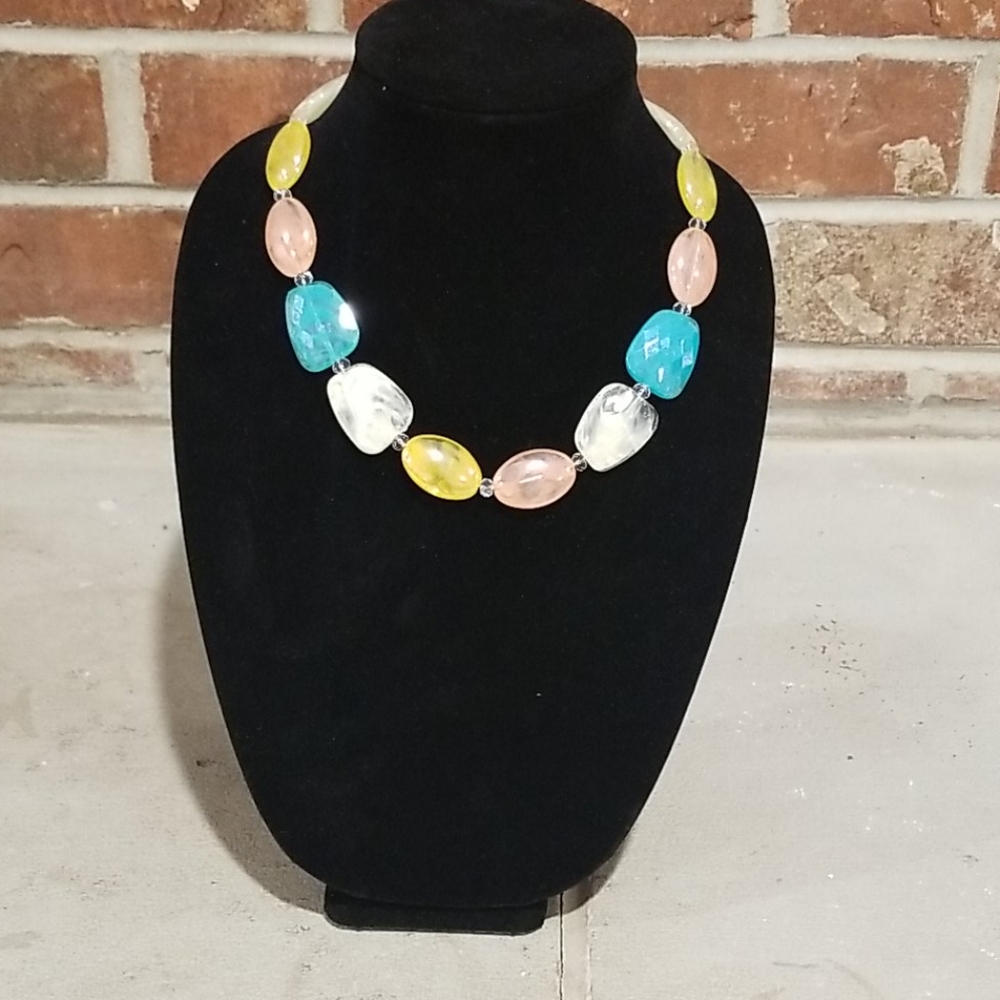 Multicolored Glass Beaded Necklace